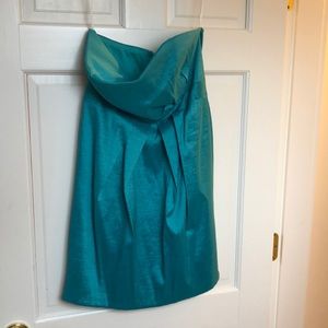Teal mini dress